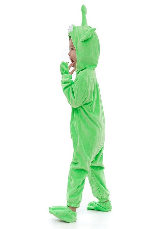 HSCTEK Toddler Alien Costume, Baby Alien Cosplay Boys Girls, Infant Halloween Onesie Costume Newborn 2-3T - Image 3